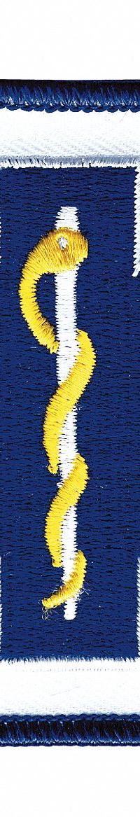 HEROS PRIDE Embroidered Patch: Star of Life, 2 7/8 in x 3 1/8 in, White, Polyester/Rayon, Shoulder (MPN 5295). Key specifications — attr188498: 2-7/8 in x 3-1/8 in; attr188499: White; attr188500: Rayon; attr188503: Star of Life; attr193746: HEROS PRIDE.