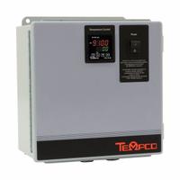 TEMPCO Temperature Controller: PCM-1000, Universal, PID, 240V AC, Digital, No Alarm, 24 A Contactor (MPN PCM10005). Key specifications — Brand: TEMPCO; Alarms: No Alarm; Control Mode: PID; Current: 0.083; Display Type: Digital; Input Voltage: 240V AC; Output: 24 A Contactor; Product Type: Temperature Controller.