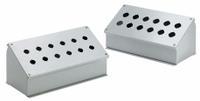 HOFFMAN Push Button Enclosure: 30mm, 1 Holes, Carbon Steel, NEMA 12 (MPN E1PBA). Key specifications — attr211299: HOFFMAN; attr1043605: Indoor Dust & Water Droplets.