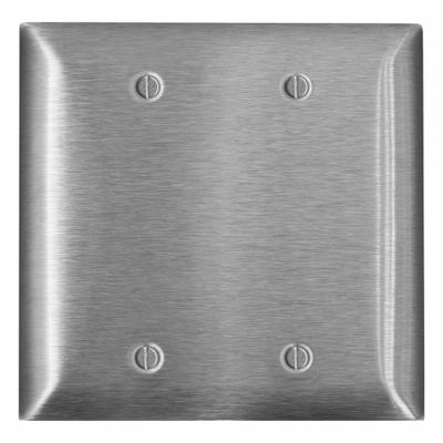 LEVITON Wall Plate: Blank, 2 Gang - General Purpose Wall Plates