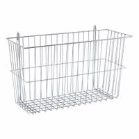 METRO Wire Basket: 17 3/8 in x 7 1/2 in x 10 in, 20 lb Load Capacity, Steel, Chrome, Silver (MPN H212C). Key specifications — Finish: Chrome; Material: Steel; Color: Silver; Brand: METRO.