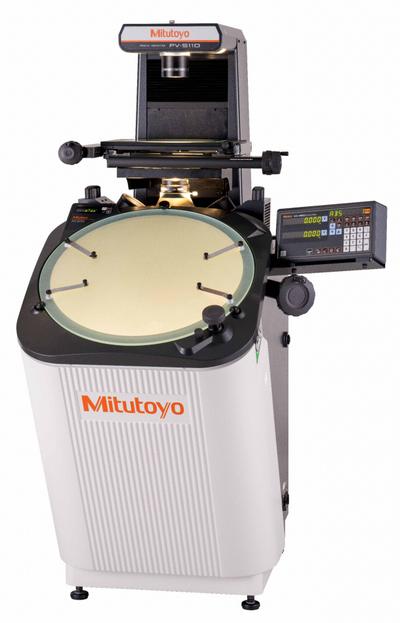MITUTOYO Optical Comparator: Vertical, Inverted Image, 15.9 in x 9.8 in Table Size - Vertical Optical Comparators