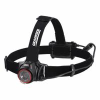 GRAINGER Headlamp: 300 lm Max. Brightness, 40 hr Max Run Time, 142 m Max Beam, 3 Light Outputs (MPN 797NT2). Key specifications — Brand: GRAINGER; Battery: Requires 3 AA.