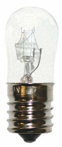 APPROVED VENDOR Incandescent Bulb: Incandescent, Intermediate Screw (E17), (S) Sign, S6, 6S6/120V (MPN 6S6/7/120V). Key specifications — Light Color: White; Bulb Shape: S6; Trade Number: 6S6/120V; Brand: APPROVED VENDOR; Voltage: 120V AC.
