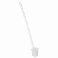 APPROVED VENDOR Graduated Dipper: HDPE, Non-Sterile, 500 mL, White, 5 3/4 in Overall Lg - Imperial (MPN 107075). Key specifications — Pre-Cleaned: None; Color: White.
