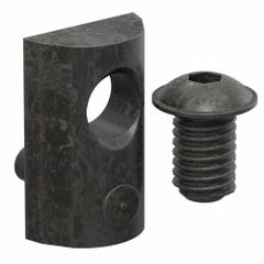Bolt Assembly: 1/4" -20 Size, 1/2 in Thread Lg, Flanged Button Head Socket Cap, For 0.3 in Slot Wd (MPN 3481). Key specifications — Fastener Type: T-Nut; Fastener Head Type: Flanged Button Head Socket Cap; Material: Steel; Finish: Black Zinc-Plated; T-Slot Fastener Type: Bolt Assembly; Threaded Hole Location: Single Offset; Compatible Series: 80/20 10 Series; System of Measurement: Inch.