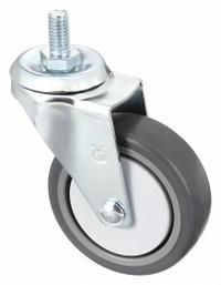 APPROVED VENDOR Replacement Caster: 100 lb Cap, Zinc Plated, Gray, Rubber/Steel (MPN 36CF82). Key specifications — Material: Rubber; Color: Gray; Finish: Zinc Plated; For Use With Mfr. Model Number: 35KT24; Manufacturer Part Number: 36CF82; Brand: APPROVED VENDOR; For Use With Grainger Item Number: 35KT24; Accessory Type: Caster.