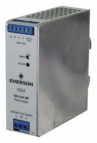 SOLAHD DC Power Supply: DIN Rail, 120 W Output Power - Rated, 5 A Current - Output, Single Phase (MPN SVL524100). Key specifications — attr1044898: Single; attr1044874: Plastic; attr1044879: 100 to 240V AC; attr211400: SOLAHD.