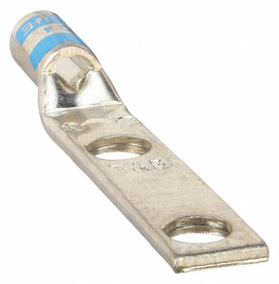 THOMAS & BETTS Compression Lug: For 6 AWG, Stranded Wire, #10 Stud Size, Std - Two-Hole Compression Lugs