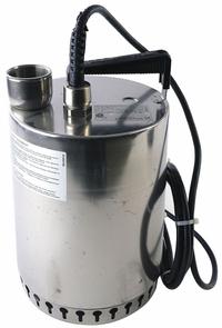 GRUNDFOS Submersible Sump Pump: 1/2 hp, 7/16 in Max. Dia. Solids, Continuous Duty, 115V AC, Female (MPN 96847167). Key specifications — Impeller Material: Stainless Steel; Includes: Float Switch; Rated Voltage: 115V AC; Brand: GRUNDFOS.