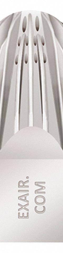 EXAIR Air Gun Nozzle: Stainless Steel, 2 1/2 in Extension Lg, 3/4 in Female NPT Thread Size (MPN 1112SS). Key specifications — attr66384: Hard-Hitting Force; attr66393: Stainless Steel; attr66401: Yes.