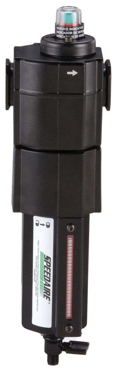 SPEEDAIRE Pneumatic Oil Filter: Coalescing, 3/4 in NPT, 0.01 micron, 60 cfm - Speedaire FRL Air Filters