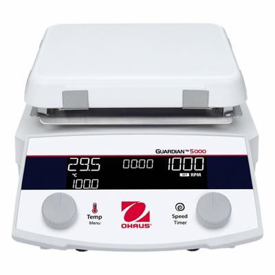OHAUS Hot Plate Stirrer: US Std Plug Type, 1 Positions, 7 in Plate Wd, 7 in Plate Lg - Single-Position Hot Plate Stirrers
