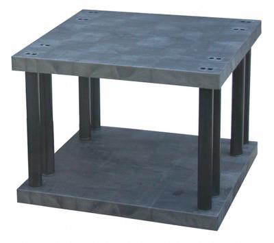 STRUCTURAL PLASTICS Plastic Shelving: 36 in x 36 in, 27 in Overall Ht - High-Durability Fixed Press-Fit Stationary Plastic Shelving