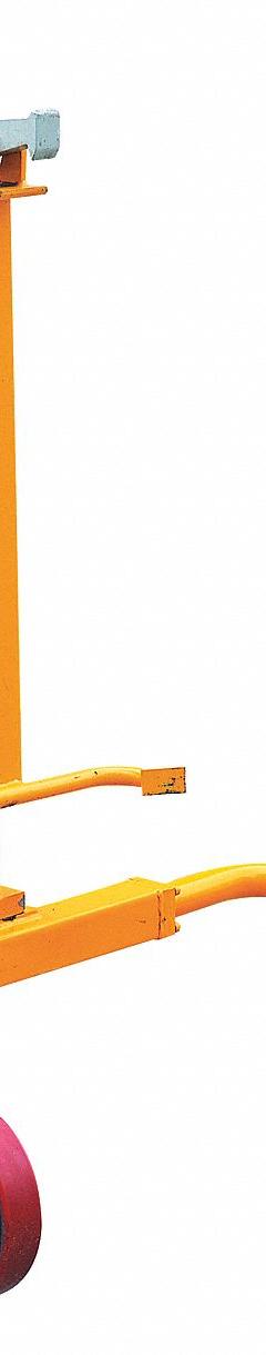 WESCO Drum Truck: 550 lb Wt Capacity, For 55 gal Drum Capacity, Metal, Rim Catch, 0° Drum Rotation (MPN 272945). Key specifications — Body Color: Yellow; Drum Securing Mechanism: Rim Catch; For Drum Capacity: 55 gal; For Drum Material: Metal; Brand: WESCO.