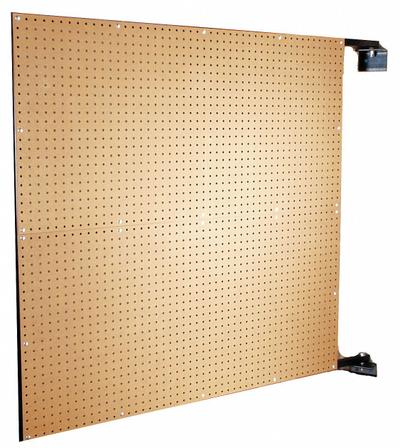 XTRAWALL Pegboard Swing Panel: Round, 1/4 in Peg Hole Size, 48 in x 48 in x 1 1/2 in - Round-Hole Pegboard Swing Panels