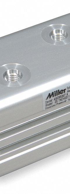 MILLER FLUID POWER Compact Hydraulic Cylinder: 25 mm Stroke Lg, 99 mm Retracted Lg, 28 mm Rod Dia. (MPN 1H000065971). Key specifications — attr95481: 3/4"-16; attr98884: MILLER FLUID POWER.