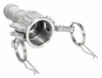 Cam and Groove Coupling: 3/4 in Coupling Size, 150 psi Max. Working Pressure @ 70 F, Male Hose Shank (MPN BULK-CGF-288). Key specifications — Gasket Material: Nitrile; Fitting Type: Male Hose Shank; Includes Locking Arm: No; Body Material: 304 Stainless Steel; Brand: USA INDUSTRIALS.