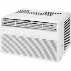 LG Window Air Conditioner: 150 sq ft – 250 sq ft, 6,000 BtuH, 115V AC, 5-15P, Cooling Only, Fixed (MPN LW6024R). Key specifications — Brand: LG; Combined Energy Efficiency Ratio (CEER) Rating: 11.5; Voltage: 115V AC; NEMA Plug Configuration: 5-15P; Special Features_Broad: Remote Control.