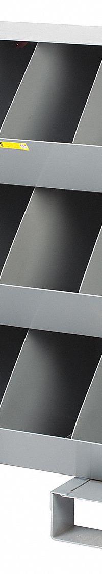 LITTLE GIANT Stationary Storage Bins: 32 in x 20 in x 42 in, Pallet, 12 Compartments, Gray (MPN MS4-1532-FP). Key specifications — Color: Gray; Brand: LITTLE GIANT.