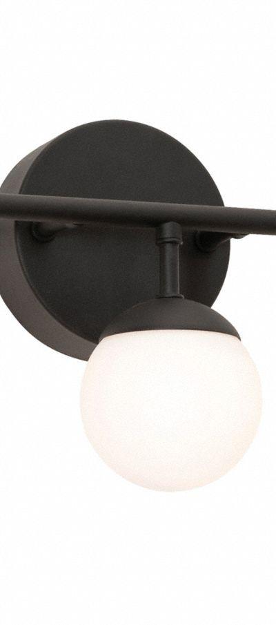 AFX INC. Pearl 3 Light LED Vanity: Black - Pearl Vanity Lights