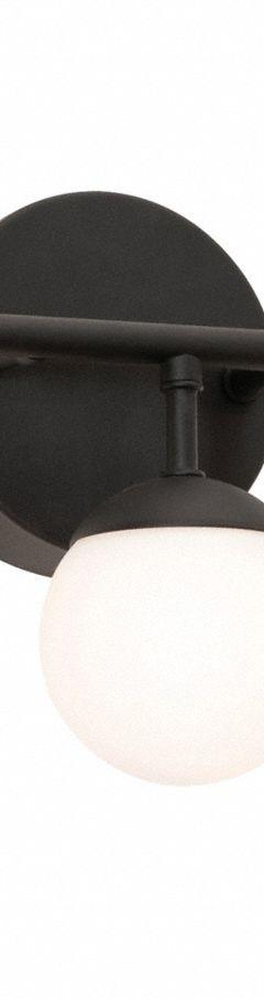 Pearl 3 Light LED Vanity: Black, 1,175 lm_1,500 lm, 3000K, 15 W, 120V AC, Dimmable, 24 in Lg (MPN PRLV2408L30D1BK). Key specifications — Mounting Location: Wall; For Bulb Type: Integrated LED; Brand: AFX INC.; Voltage: 120V AC; Color Temperature: 3000K; Housing Finish/Housing Color (Broad): Black.