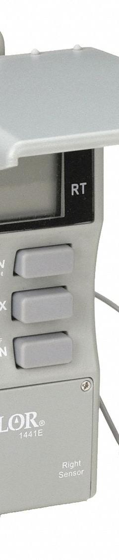 TAYLOR Thermometers: 20°F to 120°F /-29°C to 50°C, ±1.8°F/±1°C, Bullet (MPN 1441E). Key specifications — Display Type: Digital; Brand: TAYLOR.