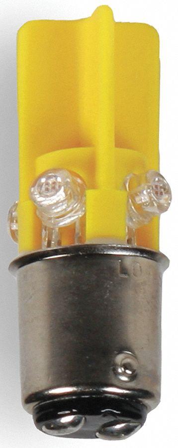 EDWARDS SIGNALING Compact LED Bulb: LED, Double Contact Bayonet (BA15d), (T) Tubular, T3-1/4 - BA15d Double-Contact Bayonet Base Lamps