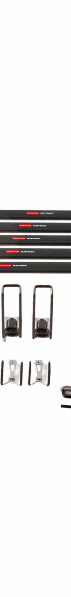 FASTTRACK Wall-Mount Track System Kit: Garage Kit, 20 Pieces, 48 in Rail Lg (MPN 1910371). Key specifications — Load Capacity: 50 lb (Multi-Purpose Hook); Kit Contents: (5) 48 in Rail; Kit Type: Garage Kit; Brand: FASTTRACK.
