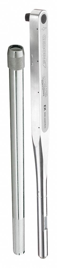 GEDORE Micrometer Torque Wrench: Newton-Meter, 1 in Drive Size, 600 N-m to 1500 N-m (MPN 8581-01). Key specifications — attr424280: Tether Capable; attr310060: Yes; attr310057: 600 N-m to 1500 N-m; attr324948: GEDORE.