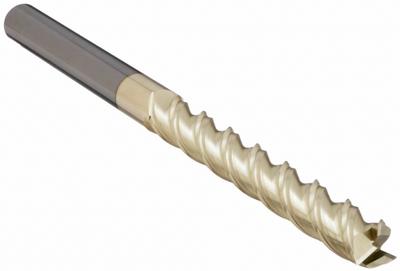 APPROVED VENDOR Square End Mill: Carbide, ZrN Coated, 3 Flute, 3/8" Mill Dia, 3" LOC - Carbide Square End Mills for Aluminum