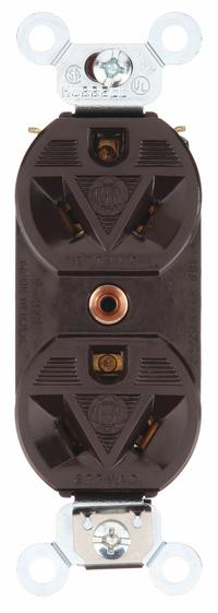 BRYANT Receptacle: Duplex, 7-15, Brown, 277V AC, 15 A, 2 Pole / 3 Wire (MPN 5762)