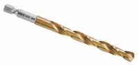 BOSCH Hex Shank Drill Bit: 5/16", 135° Split Point, TiN-Coated HSS, Impact Rated (MPN TI2147IM). Key specifications — attr1234973: Impact Rated; attr1234966: BOSCH; attr1234978: 0.3125.