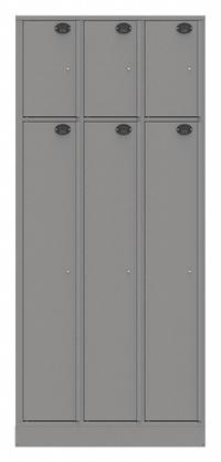 SENTINEL Law Enforcement Evidence Locker: Non-Pass-Through Backing, Slam Latch, 6 Compartments, Gray (MPN 06AC-NPT). Key specifications — Brand: SENTINEL; Product Ships: Assembled; Color: Gray.