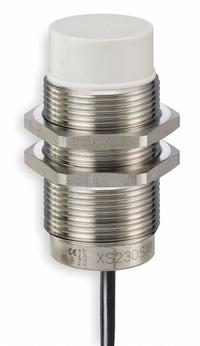 TELEMECANIQUE SENSORS Inductive Cylindrical Proximity Sensor: Built-in Connector, Unshielded, PNP (MPN XS230SAPAM12). Key specifications — Brand: TELEMECANIQUE SENSORS; AC Supply Voltage Rating: Not Rated; DC Supply Voltage Rating: 12-24V DC.