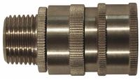 SANI-LAV Quick Connect Hose Adapter: Stainless Steel, Stainless, 3 in Overall Lg, NPT (MPN N24S). Key specifications — Inlet Connection Type: NPT; Brand: SANI-LAV; Color/Finish: Stainless; Includes: Quick Disconnect; Material: Stainless Steel; Product Type: Hose Adapter.