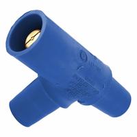 Tapping Tee: Female-Male-Female, Blue, 600V AC, 400 A, Series 16 (MPN 16A22-UB). Key specifications — Brand: LEVITON; Gender Configuration: Female-Male-Female.