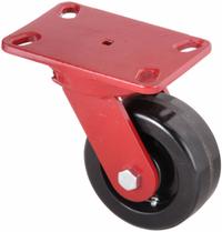 HAMILTON Plate Caster: Swivel, No Brake, Phenolic, 5 in Wheel Dia, 2 in Wheel Wd, Slot, Rectangle (MPN S-HS-5P). Key specifications — Wheel Bearing Type: Roller; Wheel/Tread Color: Black; Brand: HAMILTON; Caster Type: Swivel.