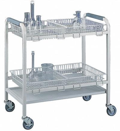 LABCONCO Laboratory Glassware Cart Basket: 18 in Overall Lg, 16 in Overall Wd, 4 in Overall Ht - Lab Carts