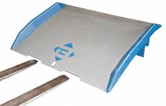 BLUFF Dock Board: 20,000 lb Load Capacity, 72 in Overall Lg, 72 in Overall Wd, Diamond Treadplate (MPN 20SB7272). Key specifications — Material: Steel; Brand: BLUFF.