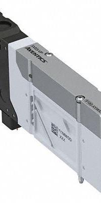 AVENTICS Directional Control Valve: 24V DC, Four-Way / Two-Position, Single Solenoid Actuator Type (MPN R572A2B10MA00F1). Key specifications — attr1326564: R572A2B10MA00F1; attr1326714: 24V DC; attr1326685: Solenoid Coil Included; attr1326706: Solenoid Air Control Valve; attr1326666: Single Solenoid.