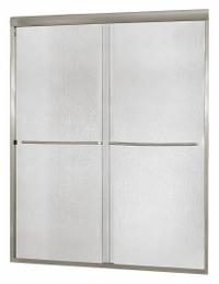 FOREMOST Shower Door: 44 in Min. Door Wd, 48 in Max. Door Wd, 72 in Overall Ht, Rain Tempered Glass (MPN CVSS4872-RN-BN). Key specifications — Brand: FOREMOST; Door Frame Finish: Brushed Nickel.