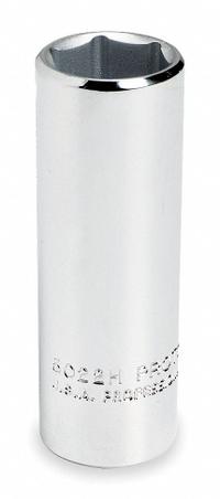 PROTO Socket: SAE, 3/8 in Drive Size, 7/8 in Socket Size, 6-Point, Deep, Chrome, Not Tether Capable (MPN J5028H). Key specifications — attr1204417: PROTO; attr1204392: Chrome.