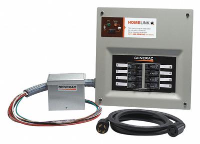GENERAC Upgradable Manual Transfer Switch: Single Phase, 120/240V AC, 30 A Current Rating - Manual Transfer Switches