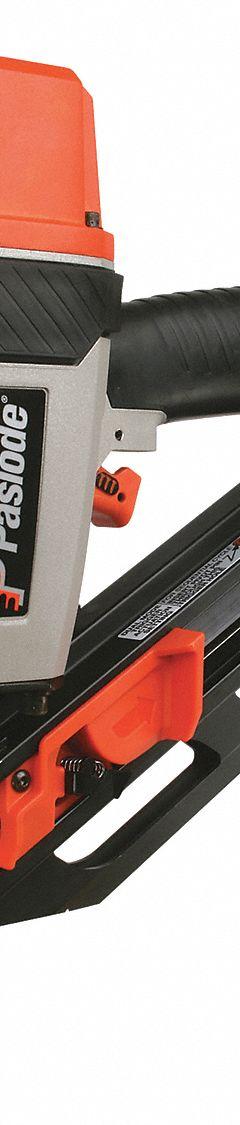 PASLODE Air Nail Gun: Framing, 30°, Paper, 3/8 in NPT, Sequential, Strip Collation, 44 Nail Capacity (MPN 513000). Key specifications — attr1320923: PASLODE; attr1320894: Sequential.