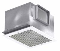 Bath Exhaust Fan: Ceiling, 685 cfm Max, 9.5 sones, 2 Speed, Rectangular Duct (MPN 60KU33). Key specifications — Brand: DAYTON; Nameplate Voltage: 120V AC; Sensor Type: None; Duct Shape: Rectangular; Heater: Without Heater; Includes: Vari-Green EC Motor; Mounting Location: Ceiling; Mounting Type: Adjustable Brackets.