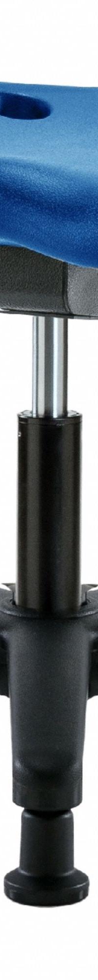 Tractor Stool: Polyurethane, Ht Range 16 1/2 in to 21 1/2 in, 17 in Seat Wd, 14 in Seat Dp, 5 Glides (MPN PTDHSO-RG-RG-BLU). Key specifications — Brand: APPROVED VENDOR; Foot Support: No; Base Material: Fiberglass; ESD-Safe: Not ESD Safe; Number of Casters: 0.
