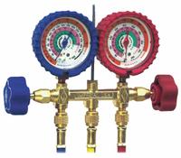 IMPERIAL Manifold Gauge: 2 Valves, 3 Hoses, Series 400, For R-12/R-22/R-502 (MPN 496-C). Key specifications — Product Type: Manifold Gauge Set; For Refrigerant Type: R-12; Brand: IMPERIAL; Gauge Boots: Yes.