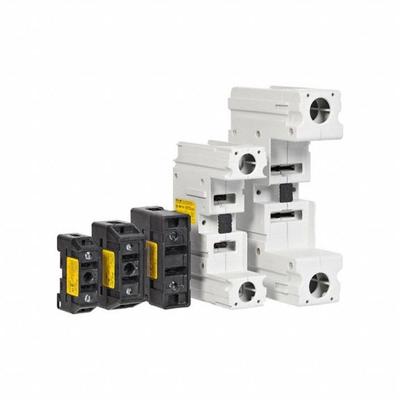 BUSSMANN Fuse Block: Finger-Safe, 1 Pole, 600 V AC, Panel Mounting - UL Class J Fuse Blocks