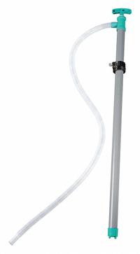 DAYTON Hand Pump: Siphon Action, Pump with Hose, PVC Housing, 12 oz per stroke, 37 in, Viton (MPN 2UY14). Key specifications — Brand: DAYTON; Housing Material: PVC; Maximum Flow Rate: 12 oz per stroke; Seal Material: Viton.